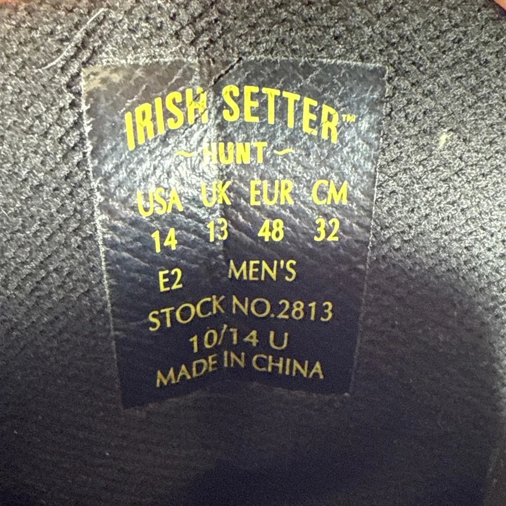 Irish Setter Gunflint II 2813 Mens Hunting Boots 1000g‎ Insulated 14 EE Camo